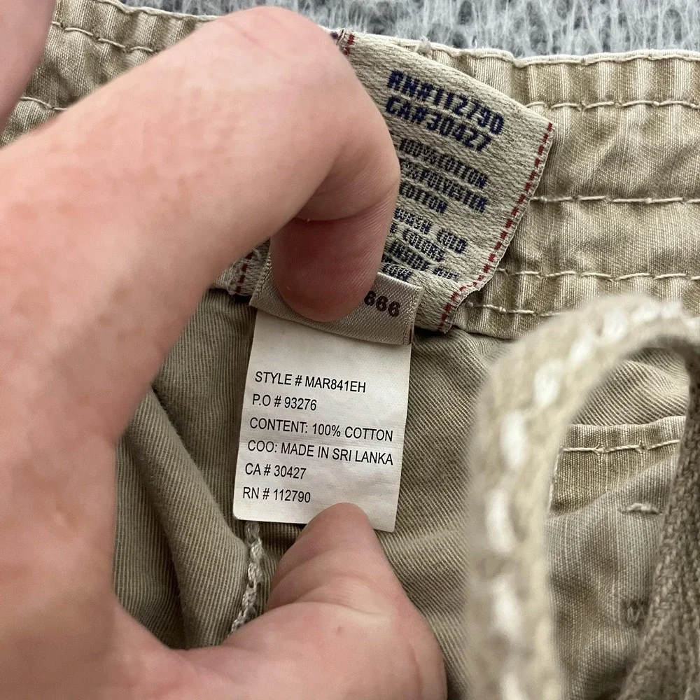 True Religion Cargo Shorts Mens 29 Beige‎ 12